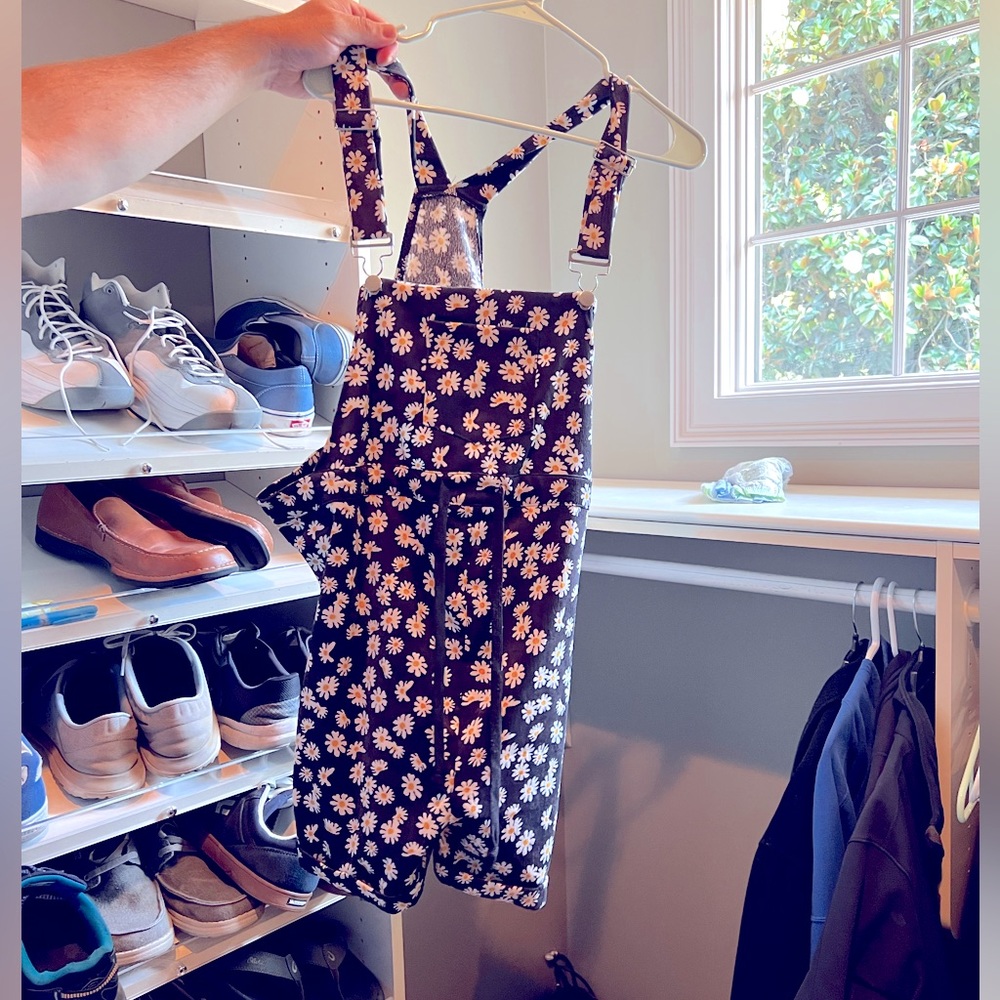 Maternity Med sunflower overalls